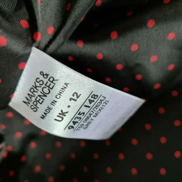 Marks & Spencer grey jacket size 12 blazer button fastening - Picture 6 of 7